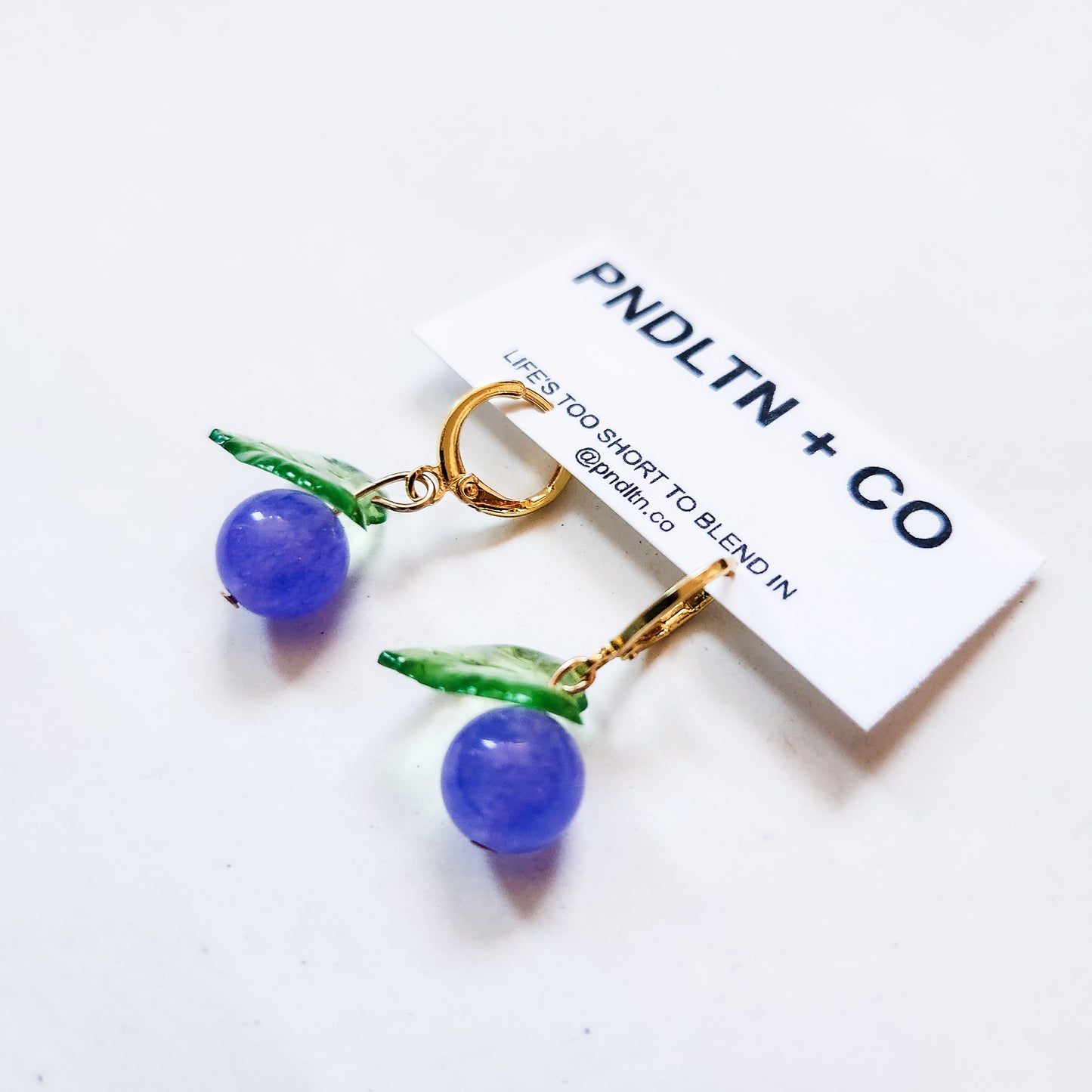 Mini Quartz Fruit earrings