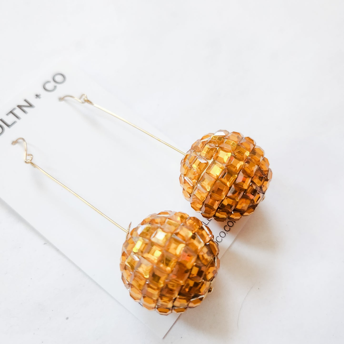 Studio 54 Glass Disco Balls Earrings Large and In charge